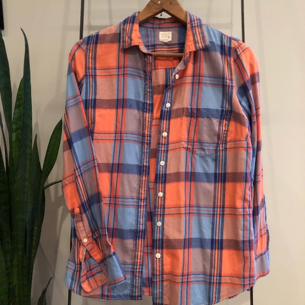 JCrew flannel button down shirt